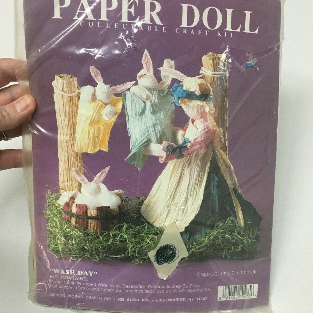 Vintage Paper Doll Collectable Craft Kit 471 Bunny